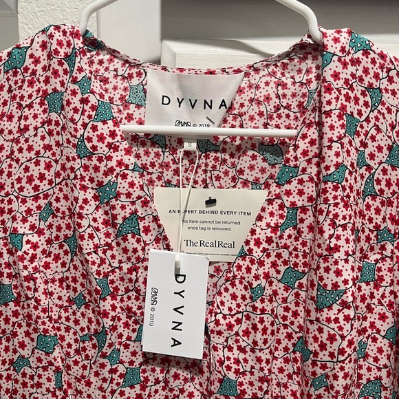 NWT DYVNA Midi Floral Silk Blend A-Line Maxi Dress SMALL - Picture 2 of 4